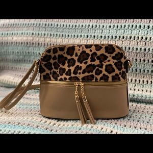 Leopard print crossbody